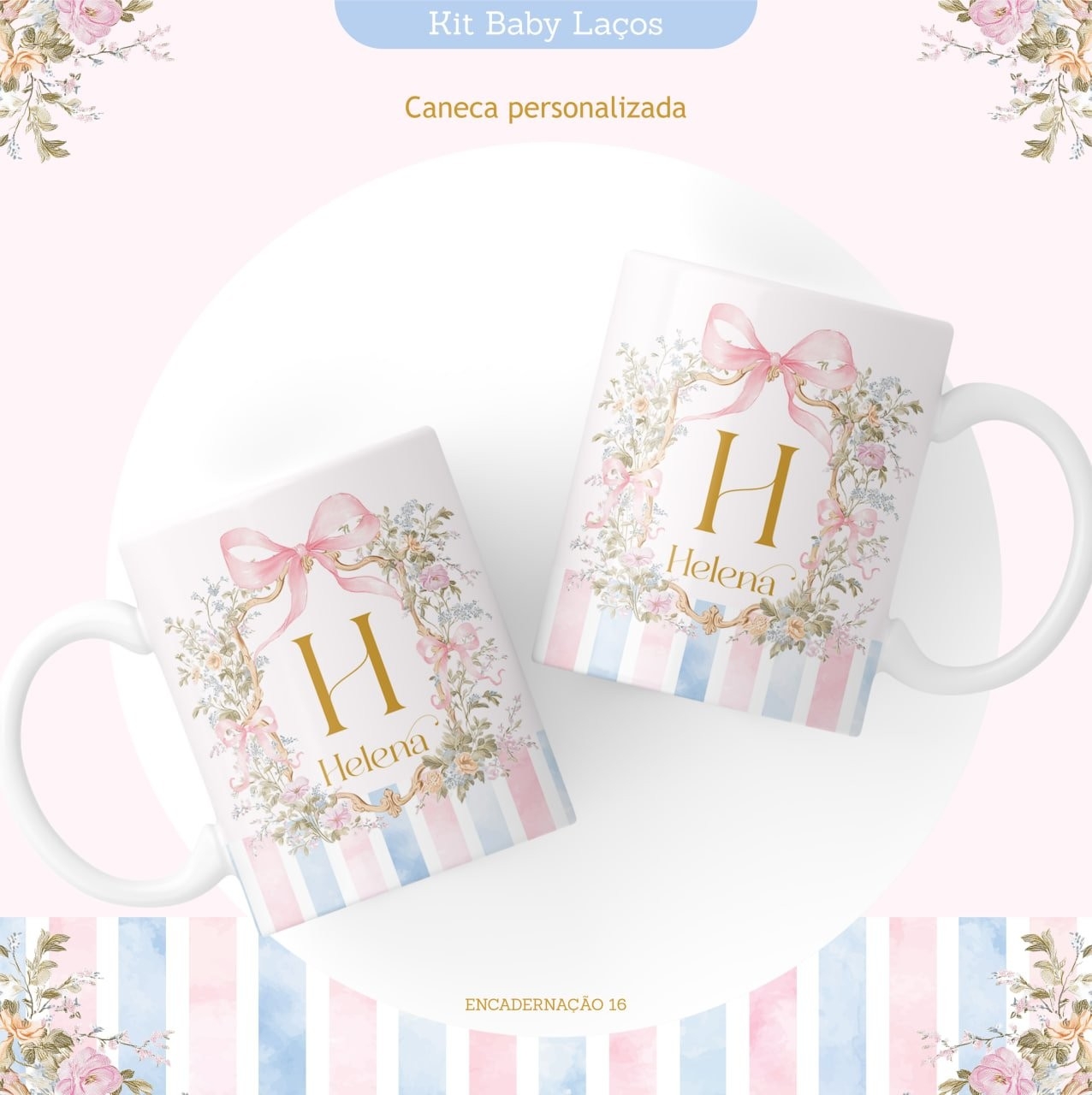 Caderneta e Kit Maternidade LAÇOS