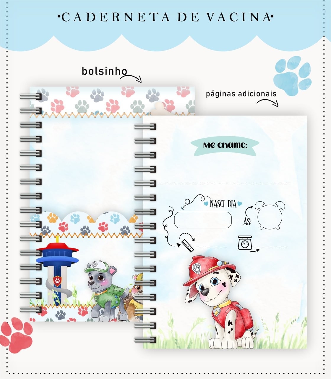 PATRULHA CANINA - Caderneta e Caneca