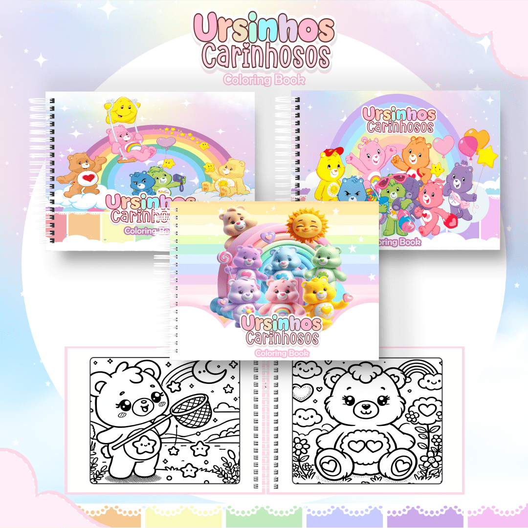 Livro de Colorir URSINHOS CARINHOSOS – AlfaCrafter