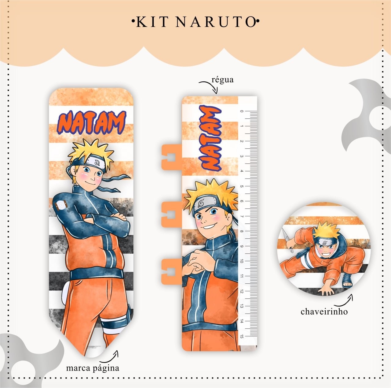 Arquivo Digital Caderneta e Caneca Naruto