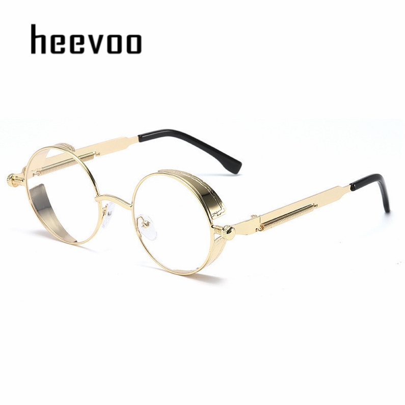 Óculos de Sol Redondo Metal Steampunk Vintage High Quality Original 16