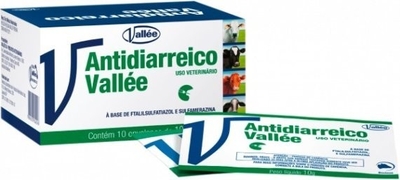 Antidiarreico Vall&eacute;e em P&oacute; Caixa 10x10g (100g)