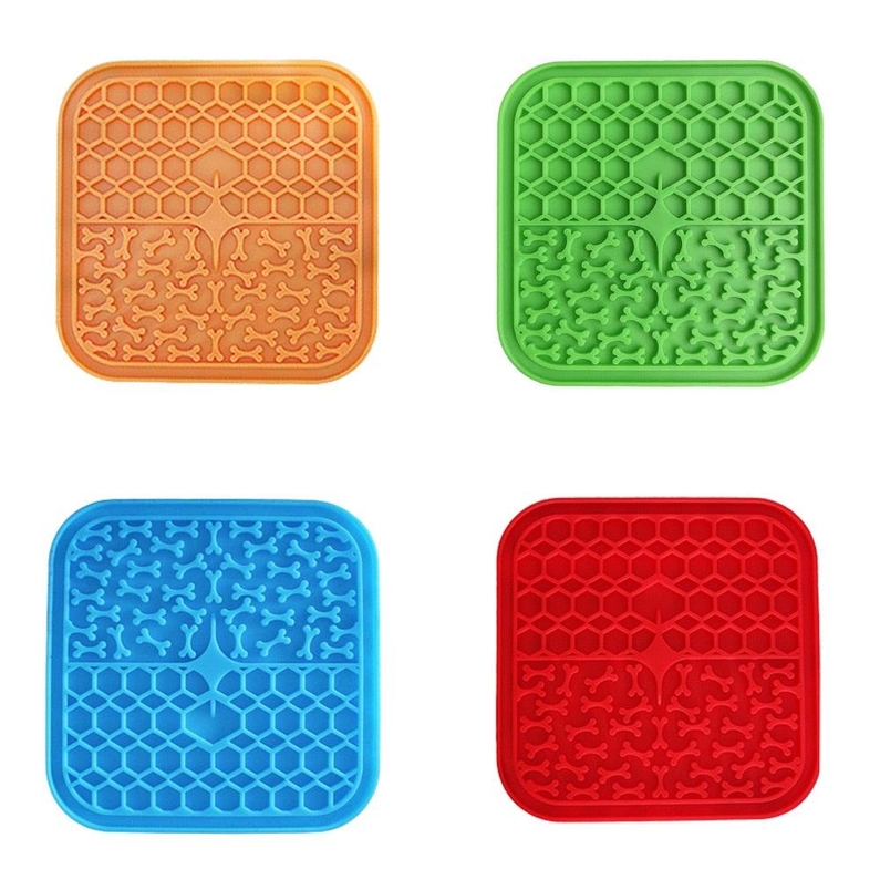 Comedouro Lento para C&atilde;es e Gatos Tapete de Silicone-Miau Auau Pets