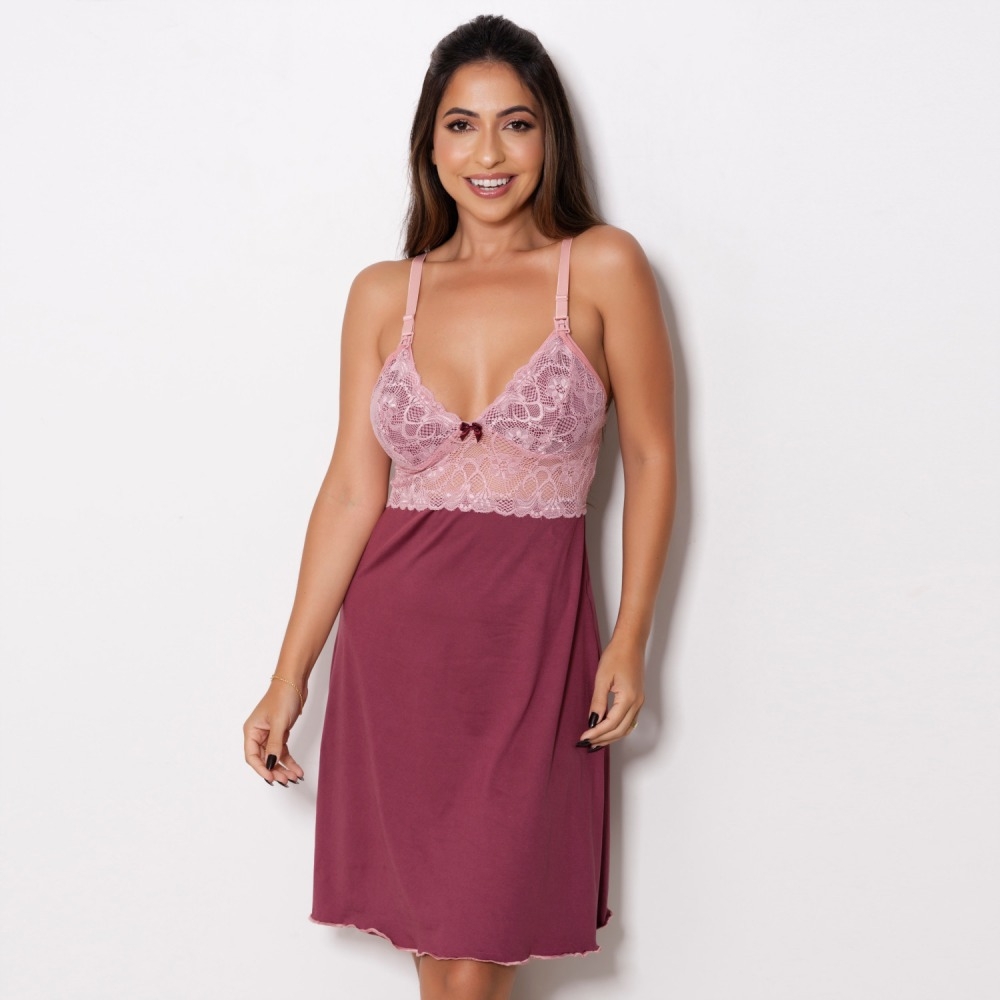 Camisola Renda Amamentação  - C9170