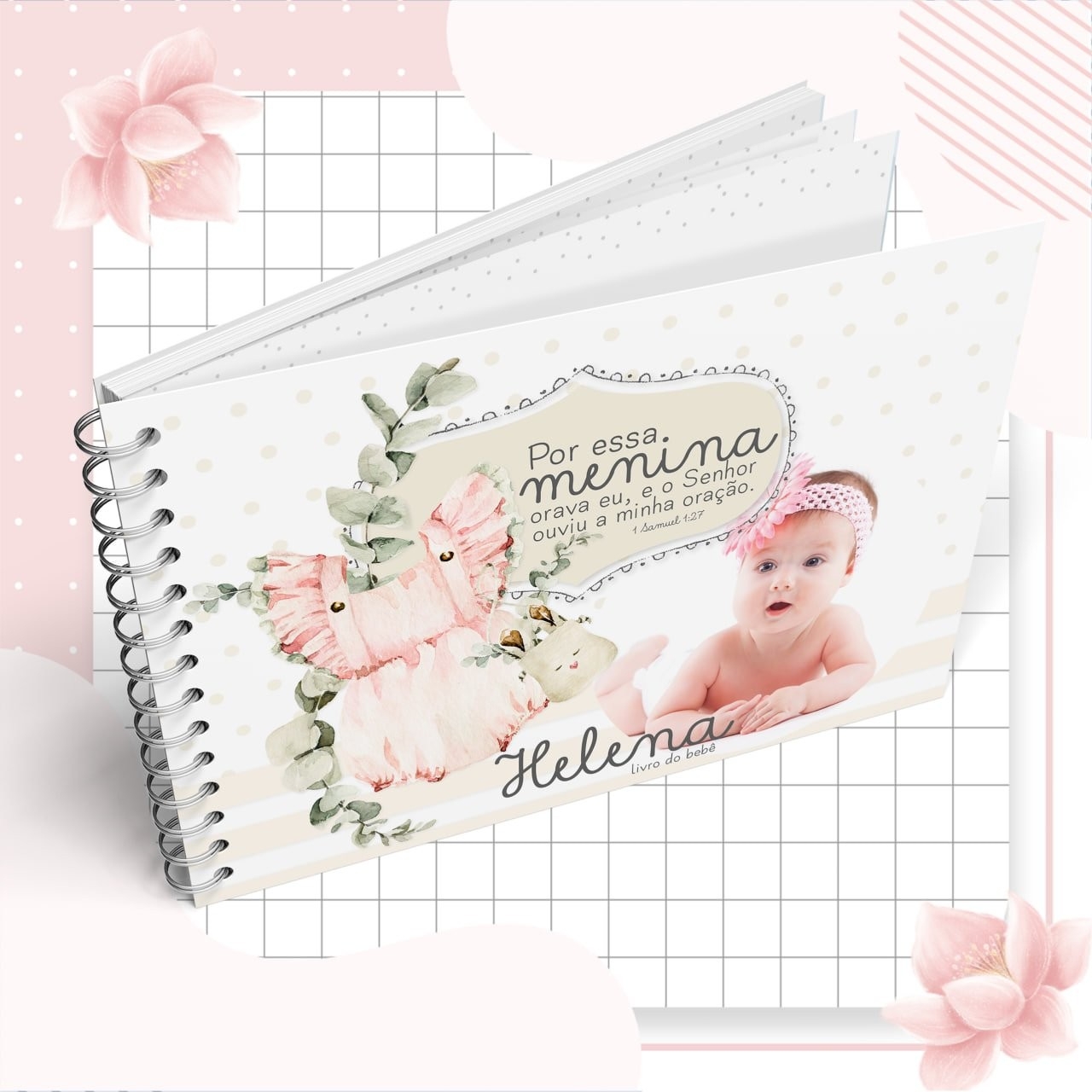 Caderneta e Livro do Bebe POR ESSA MENINA ORAVA EU