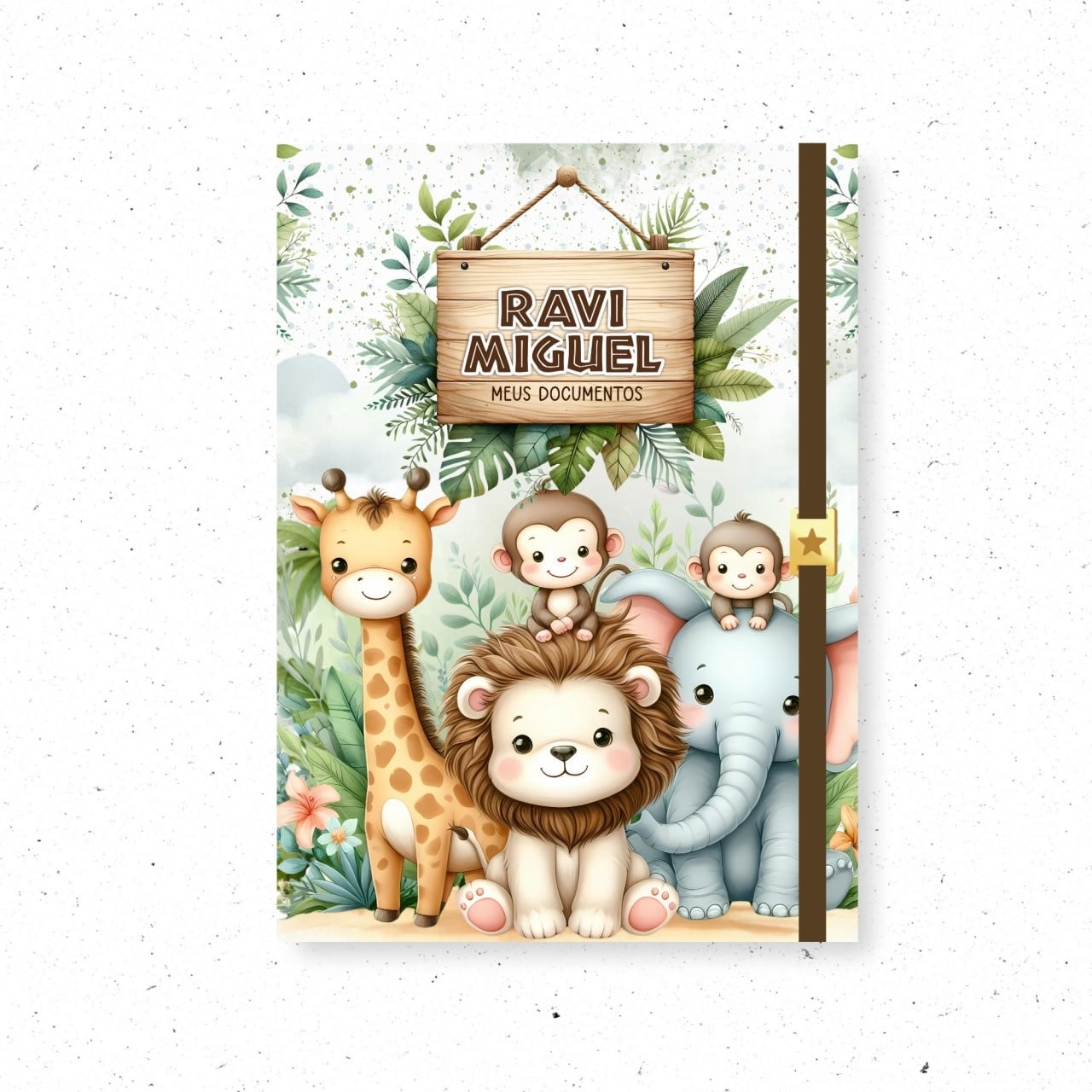 Capas Cadernetas Safari - SOMENTE CAPAS