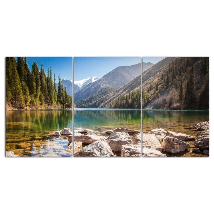 Quadro Decorativo Paisagem Montanha Rio