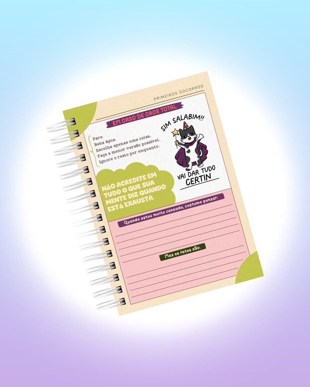 Arquivo Digital Planner de Sobrevivência para Cérebros Caóticos