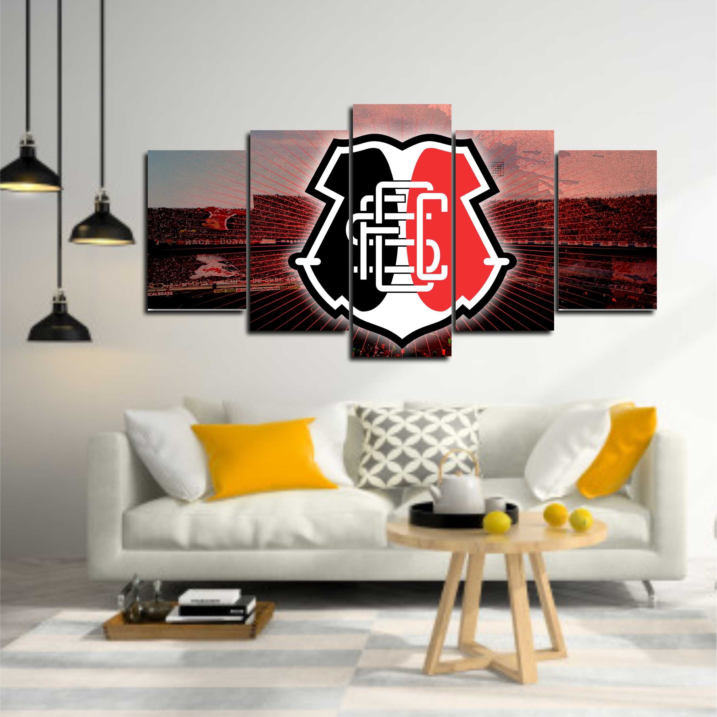 Arte para Quadro Decorativo Santa Cruz Futebol