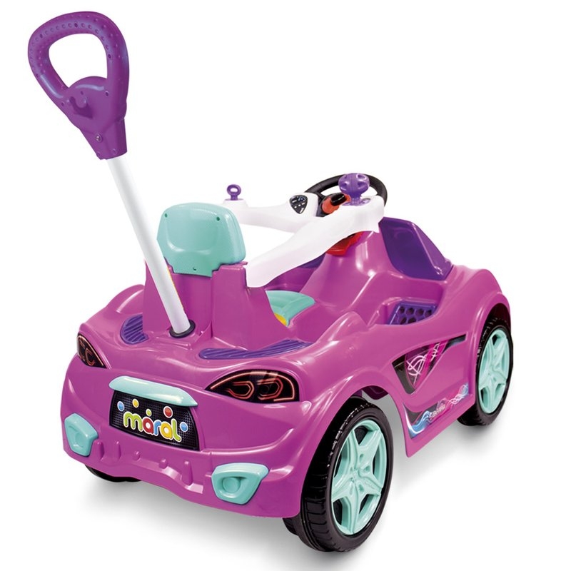 Carrinho de Passeio Infantil 2 em 1 com Pedal MC Laram Rosa - Maral