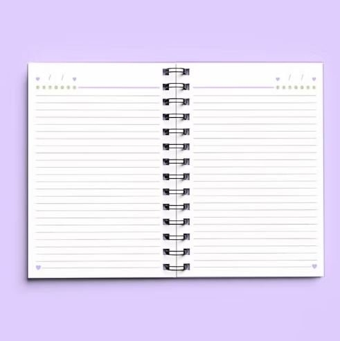 KIT DE ARQUIVOS – CADERNO ANOTAÇÕES VIDA LEVE – A5 – WIRE-O/ESPIRAL