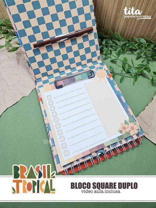 Brasil Tropical – Kit Encadernação Especial + Video Aulas Aulas Polly