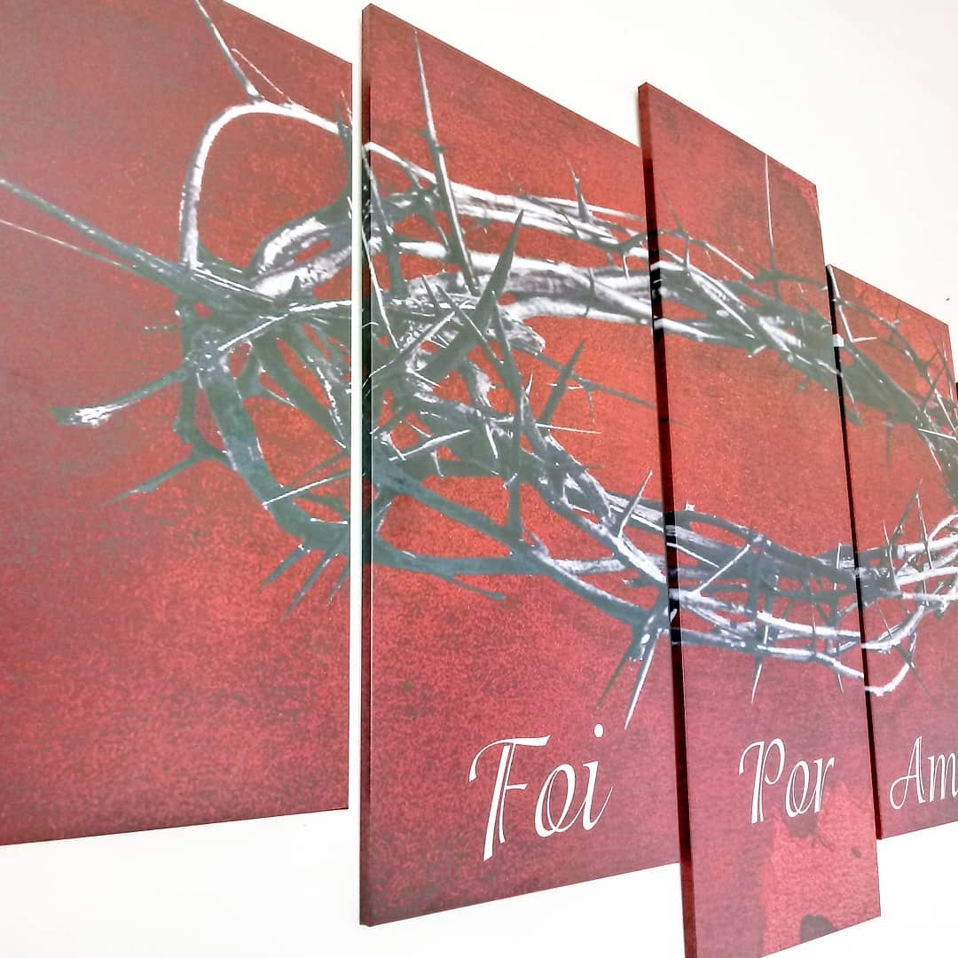 Quadro Decorativo Foi Por Amor Vermelho