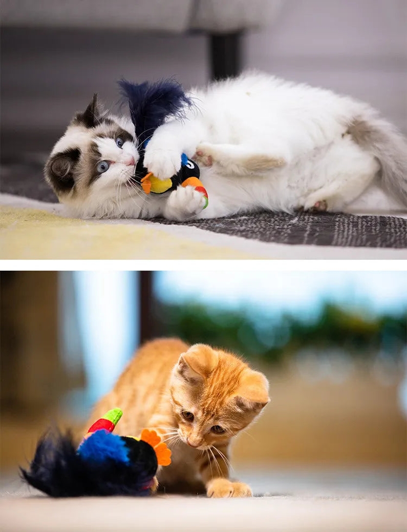 Brinquedo de Pel&uacute;cia com Simulador de Sons Reais-Miau Auau Pets