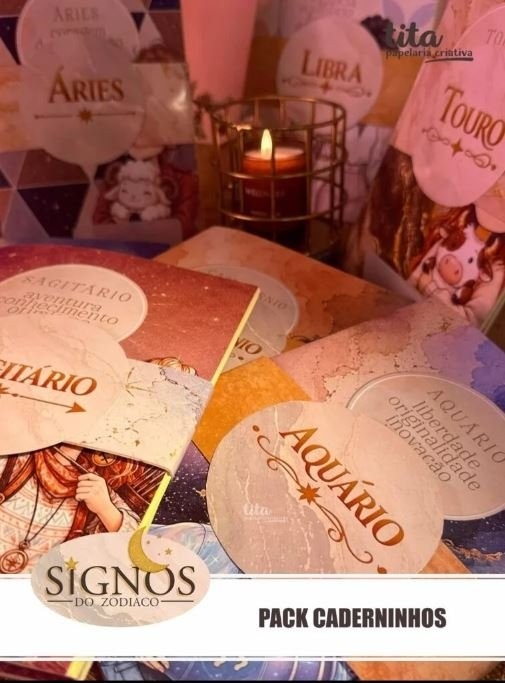 SIGNOS DO ZODÍACO – PACK CADERNINHOS COMPLETO