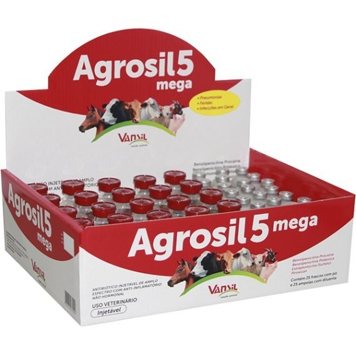 Agrosil 5 Mega Display 25 Frascos x 15mL