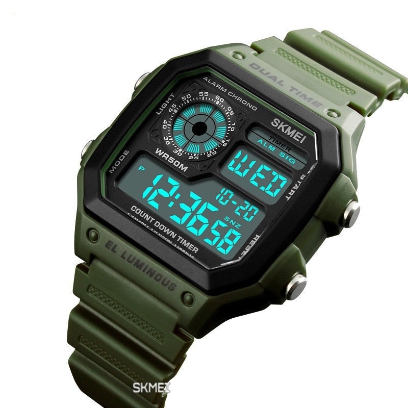 Relógio Skmei Masculino Led Digital Militar a Prova D'água 99 SHOP