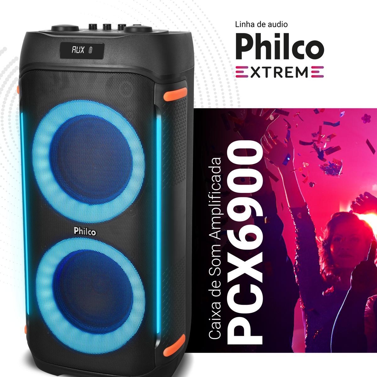 Caixa de Som Philco Extreme 1200W Connection TWS PCX6900 - Bivolt
