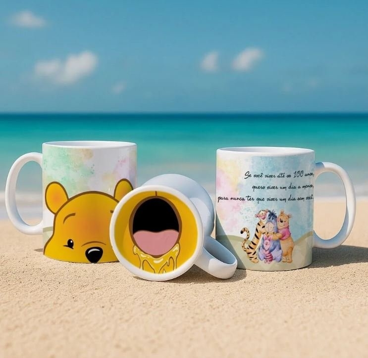 POOH E AMIGOS BOCÃO – ARTES PARA CANECAS
