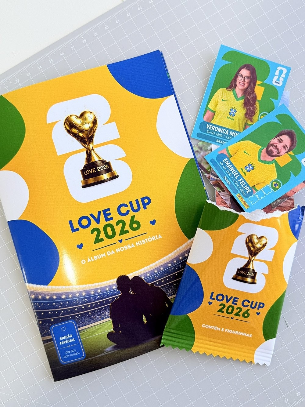Álbum Love Cup 2026 (FIGURINHAS DA COPA) Dia dos Namorados 2026
