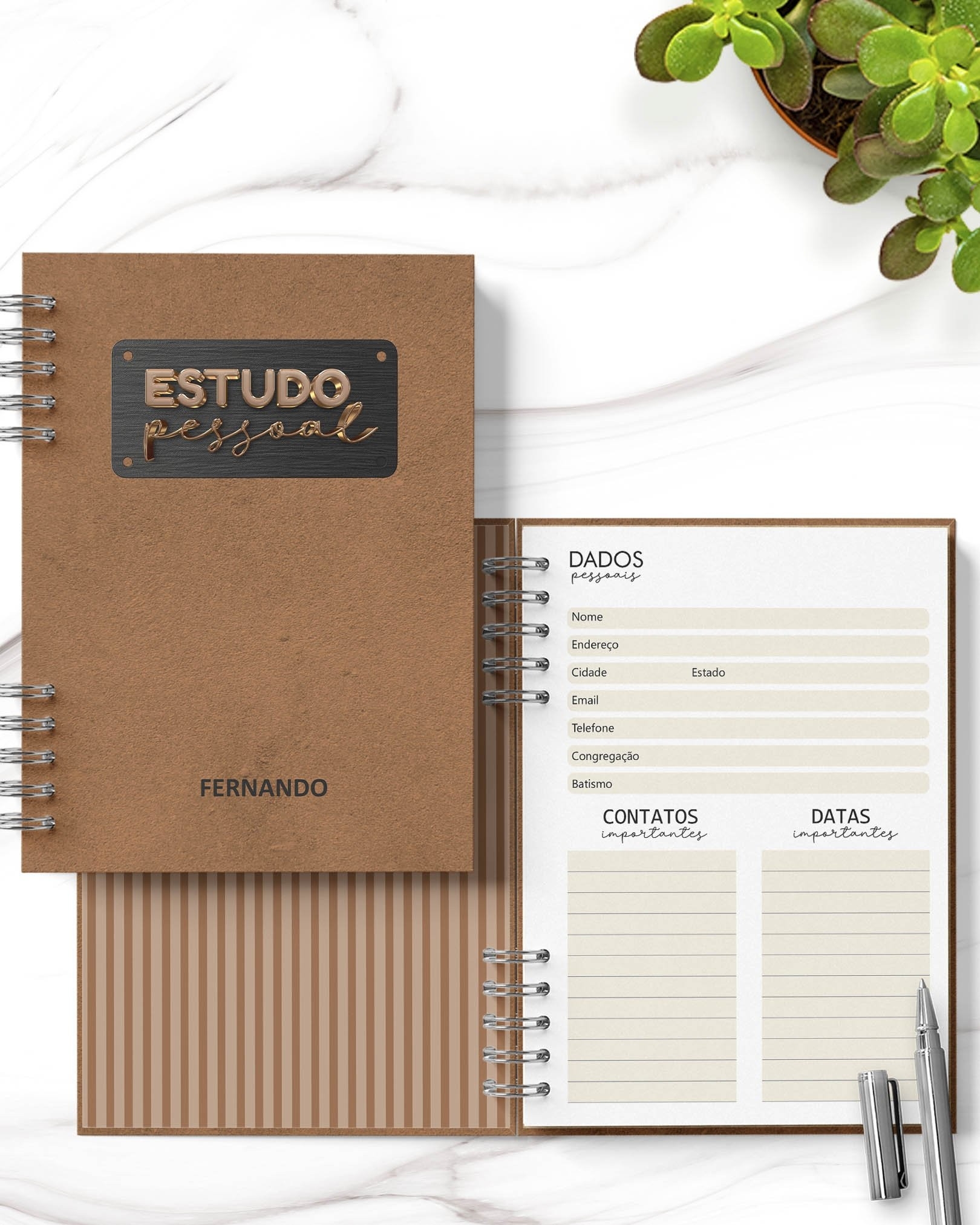 Arquivo Caderno Estudo Pessoal JW Masculino