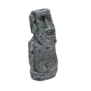 Decora&ccedil;&atilde;o para Aqu&aacute;rio Est&aacute;tua de Pedra da Ilha de P&aacute;scoa-Miau Auau Pets