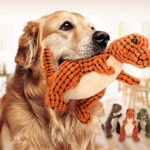 Brinquedo de Pel&uacute;cia Dinossauro para C&atilde;es-Miau Auau Pets