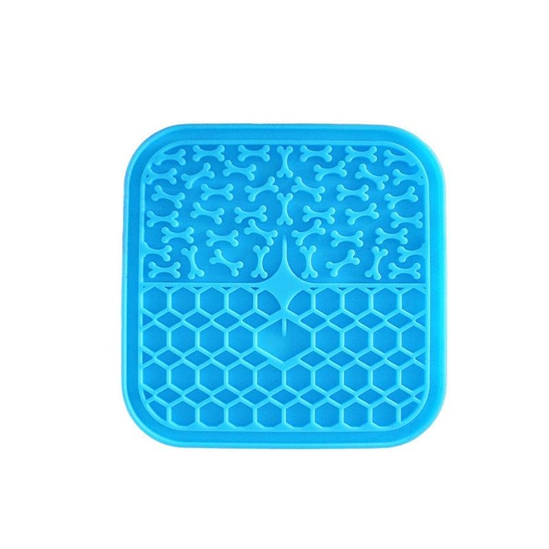 Comedouro Lento para C&atilde;es e Gatos Tapete de Silicone-Miau Auau Pets