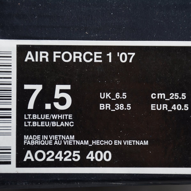 Nike Air Force 1 Low '07 LV8 Light Armory Blue, AO2425-400