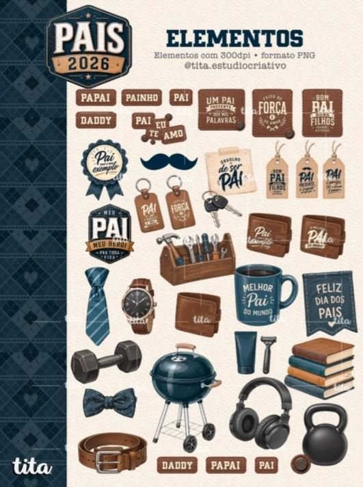 PAIS 2026 – COMBO ILUSTRAÇÕES E PAPÉIS
