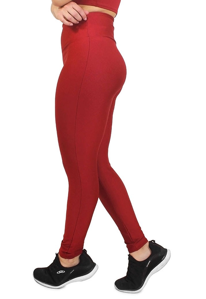 Calça Legging Lisa Vermelha