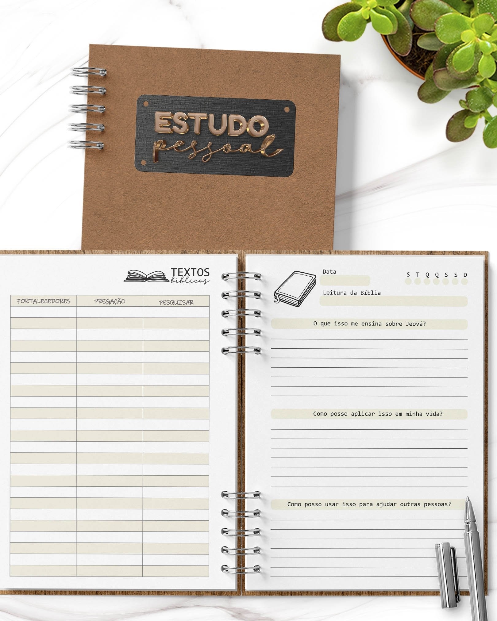 Arquivo Caderno Estudo Pessoal JW Masculino