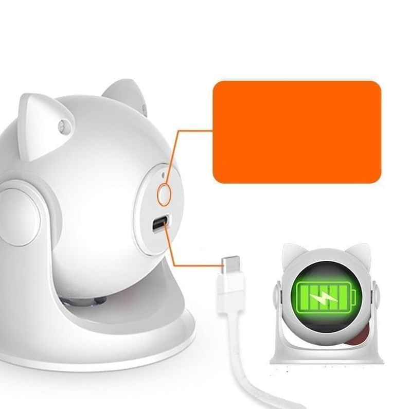Brinquedo para Gatos Laser Autom&aacute;tico com Carregamento USB-Miau Auau Pets