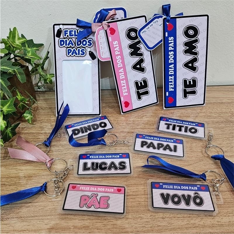 CHAVEIRO TAG DE PLACA – DIA DOS PAIS