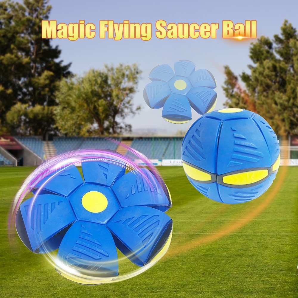 Led voando ufo plana jogar bola de disco com luz crianças jogos ao