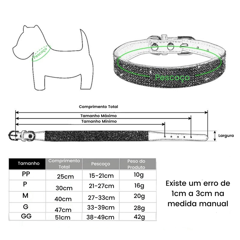 Coleira Cachorro-Miau Auau Pets