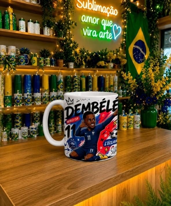 GIGANTES DO FUTEBOL – ARTES PARA CANECAS