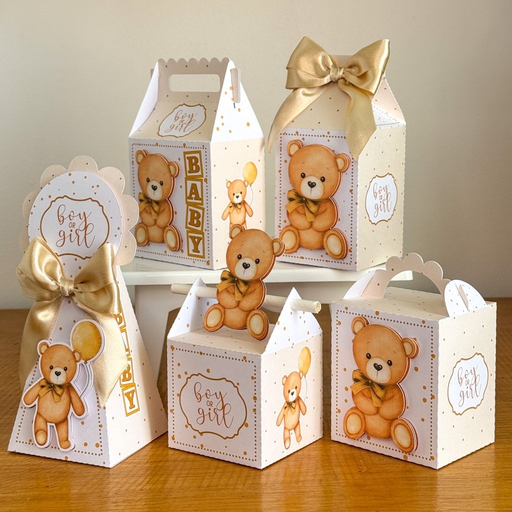 Chá Revelação Ursinho Neutro – Kit Festa Pronta