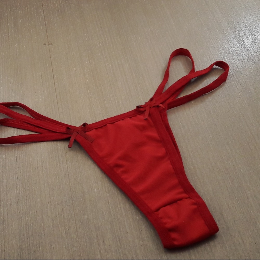 Tanga Fio em Microfibra Laterais Tiras - C8613