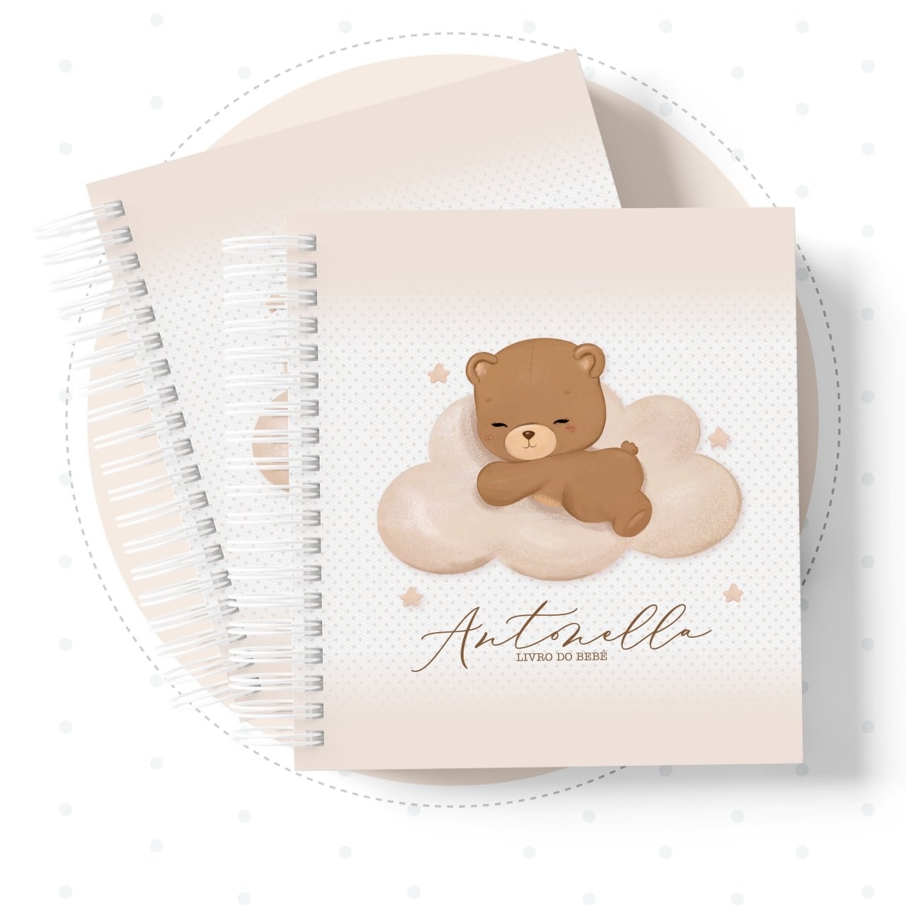 Caderneta com Livros do bebe Ursa Ursinha - Arquivo Digital