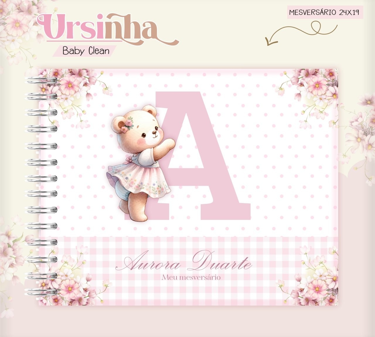 Caderneta e Livro do bebe Ursinha Baby Clean - Arquivo Digital