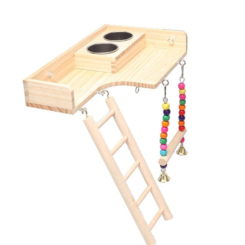 Mesa com Alimentador de P&aacute;ssaros-Miau Auau Pets