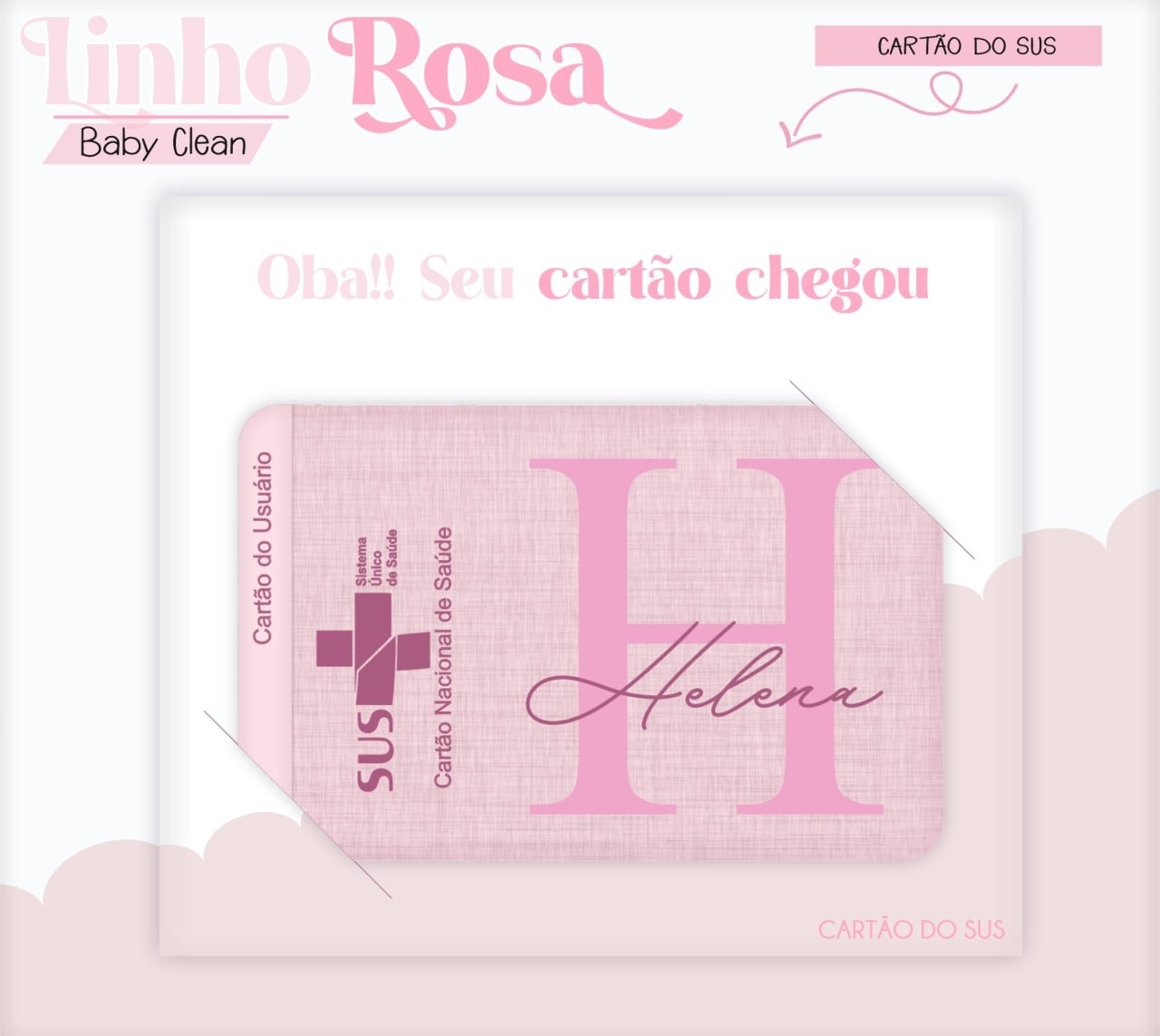 Caderneta e Livro do bebe Linho Rosa - Arquivo Digital
