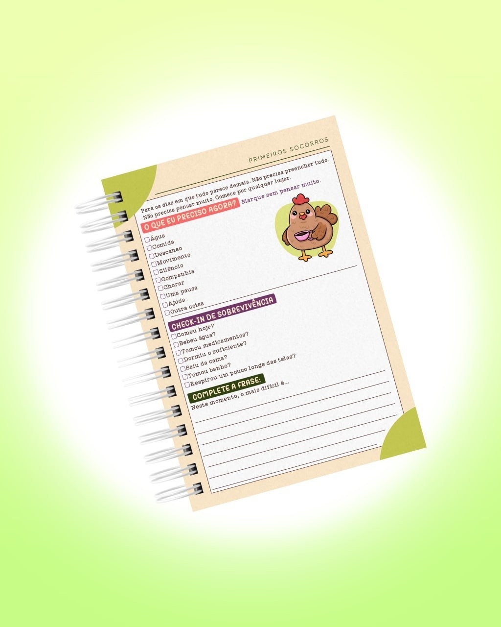 Arquivo Digital Planner de Sobrevivência para Cérebros Caóticos