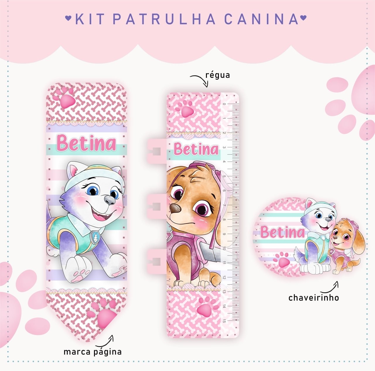 PATRULHA CANINA SKYE - Caderneta e Caneca