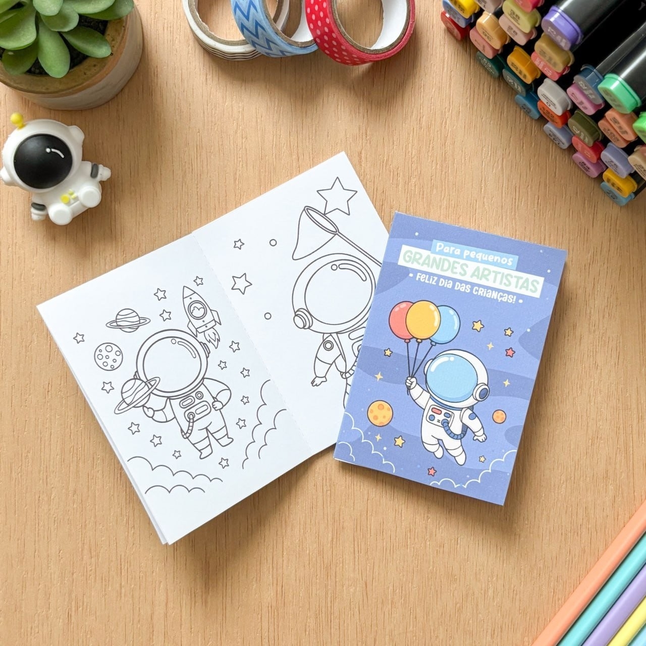 Mini Livro de Colorir – Dia das Crianças