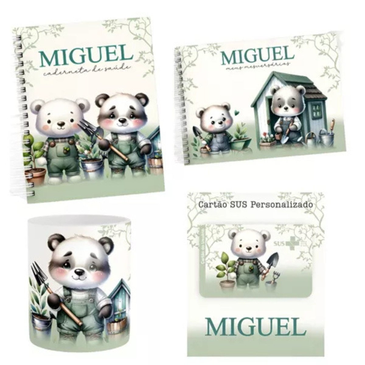 Arquivo Digital Pack Baby Ursinhos Na Horta