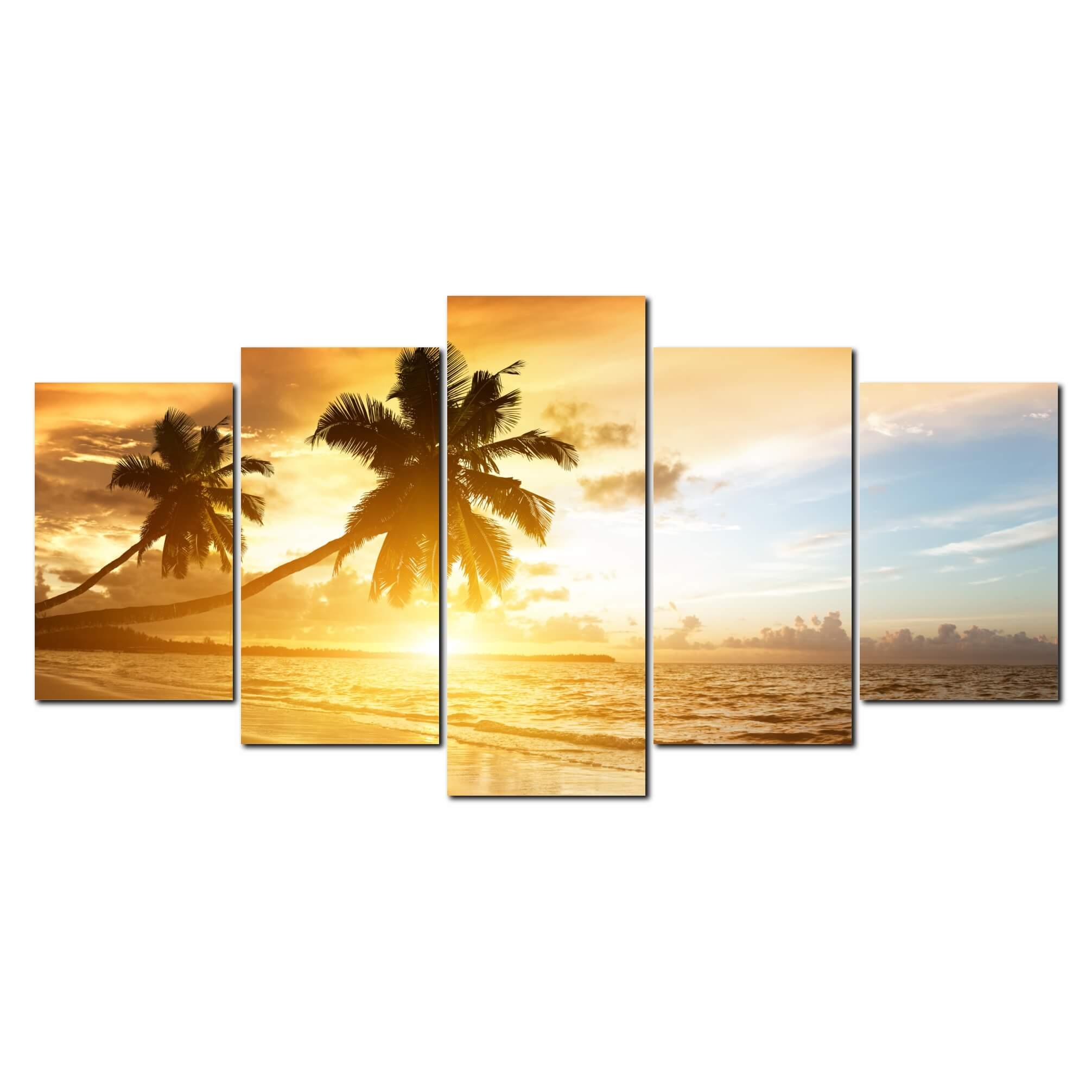 Quadro Decorativo Paisagem Praia Coqueiro