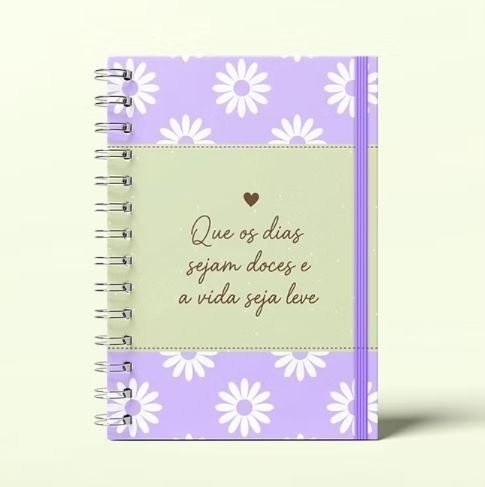 KIT DE ARQUIVOS – CADERNO ANOTAÇÕES VIDA LEVE – A5 – WIRE-O/ESPIRAL