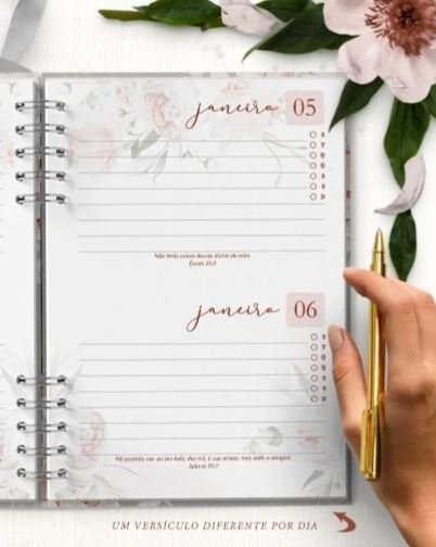 COMBO 10 AGENDAS 2027 E PERMANENTE COM E SEM VERSÍCULOS E HORÁRIOS